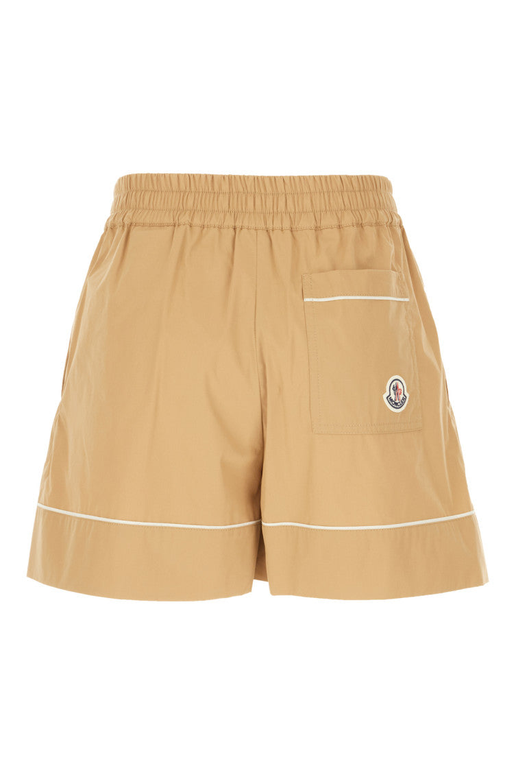 Beige Solid Shorts 2