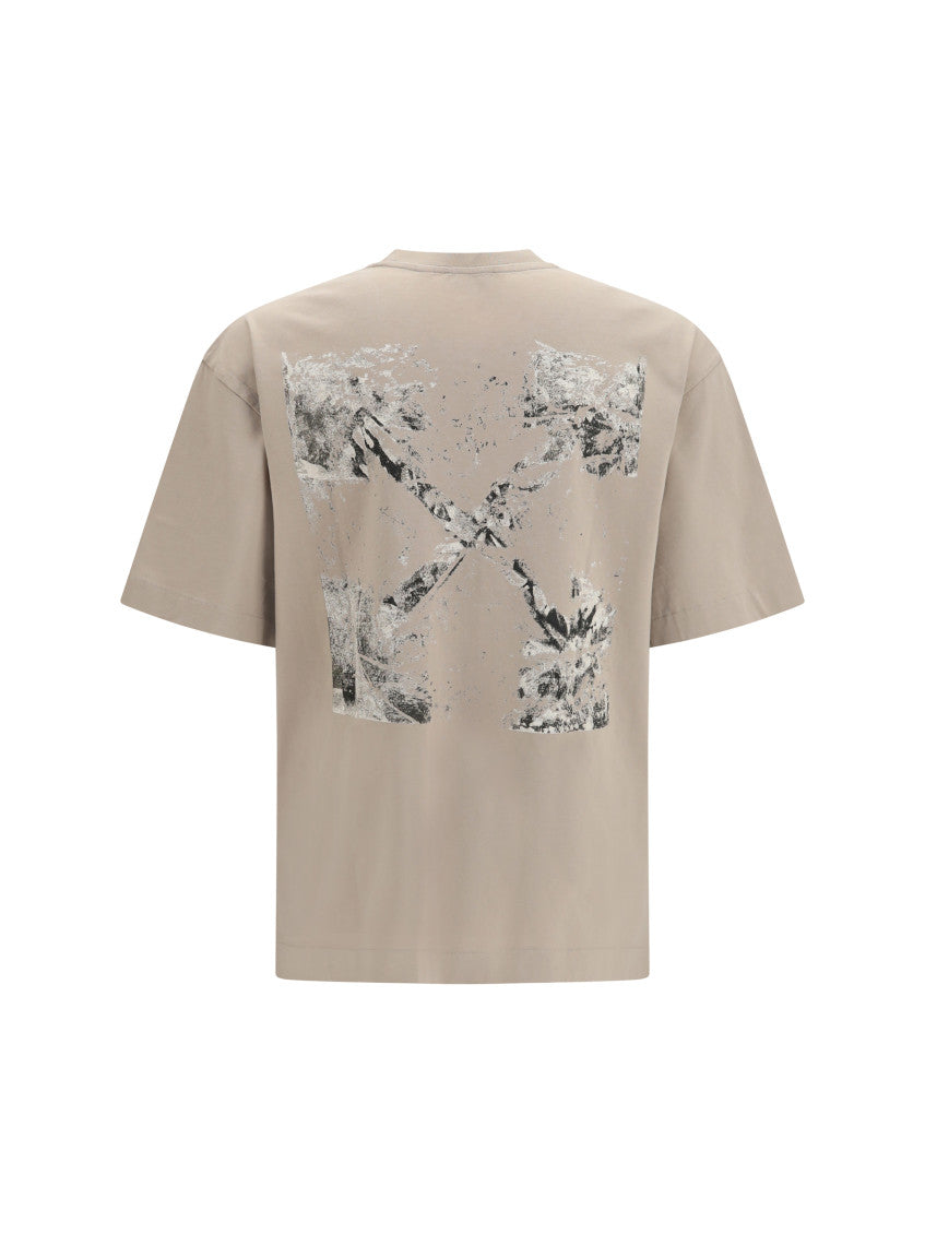 Light Beige Graphic Logo T-Shirt 2