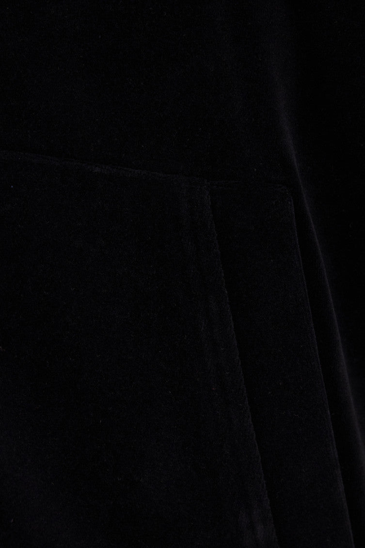 Blue Solid Hood Sweatshirt 3
