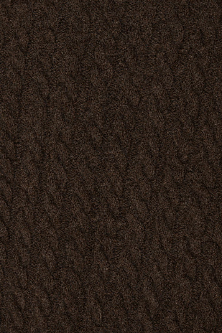 Brown Knitted Crew Neck Sweater 3