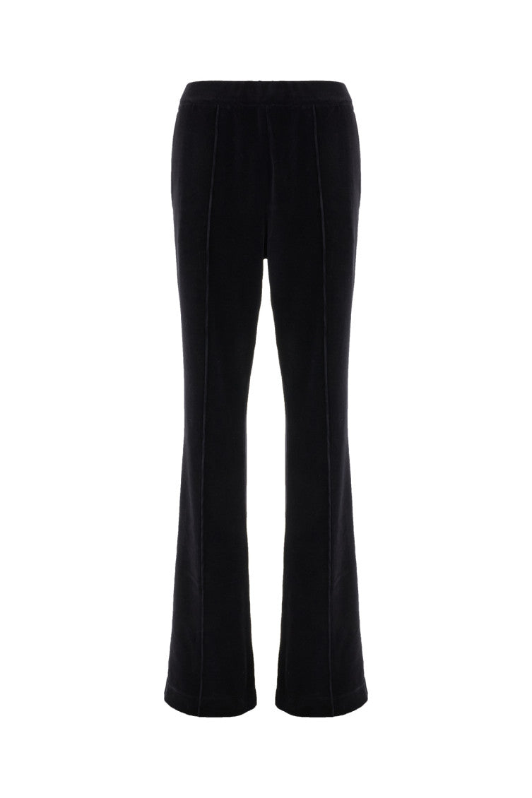 Black Slim Flat Front Pants 1