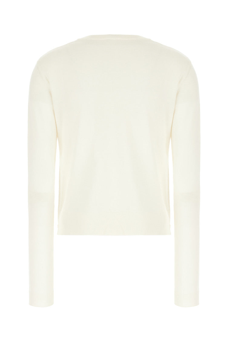 Beige Graphic Crew Neck Sweater 2