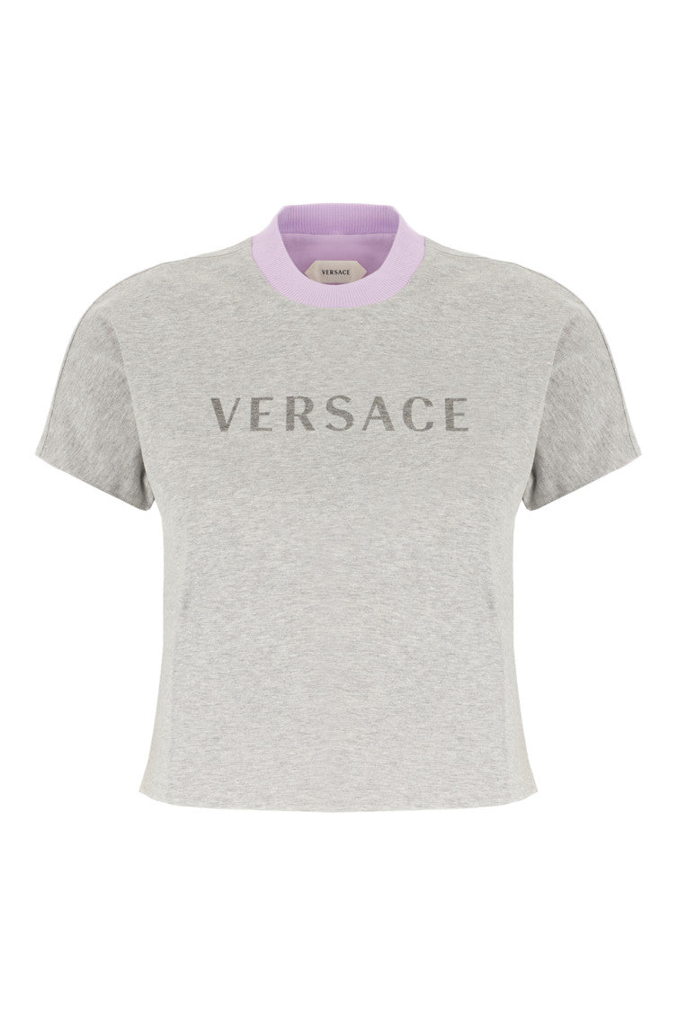 Light Grey Logo Crew Neck T-Shirt 1