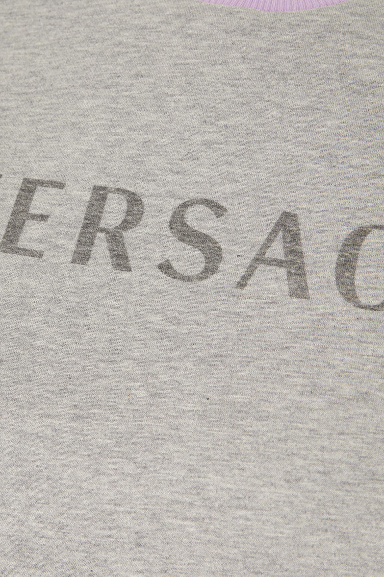 Light Grey Logo Crew Neck T-Shirt 3