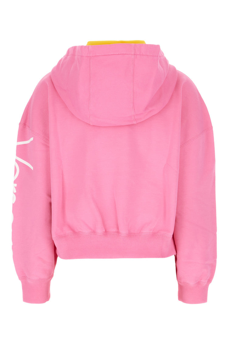 Pink Logo Hood Sweatshirt 2