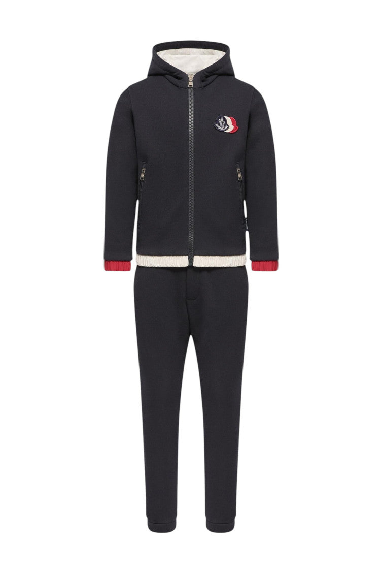 2-peice Navy Blue Logo Hoodie/Jogger Sets (Boys) 1