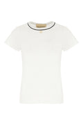 White Solid Crew Neck T-Shirt 1