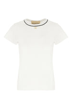 White Solid Crew Neck T-Shirt 1