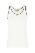 White Solid Round Neck Top 1