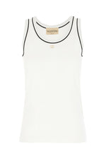 White Solid Round Neck Top 1