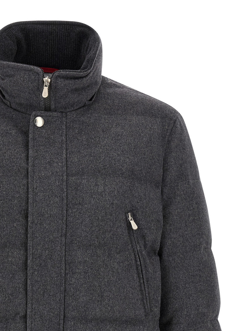 Grey Solid Hooded Jacket 4