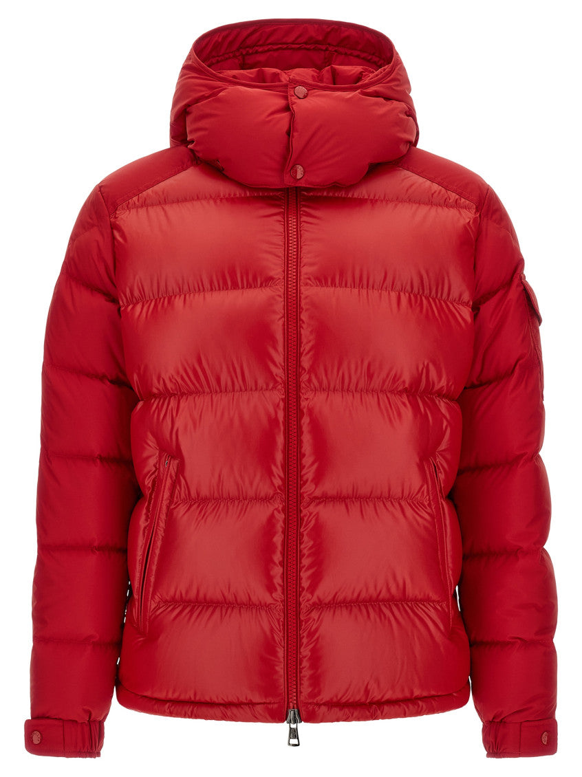 Red Quilted Hooded Jacket 1