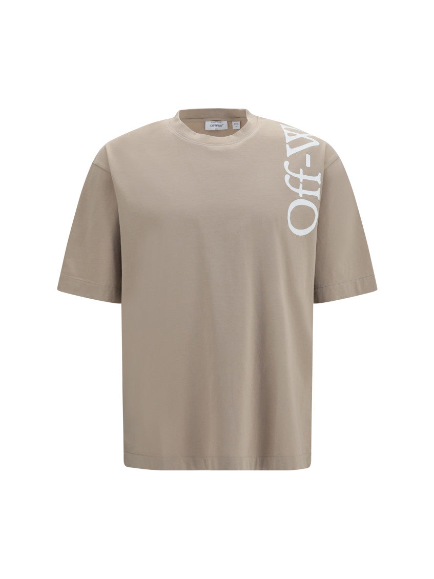 Beige Crew Neck T-Shirt 1