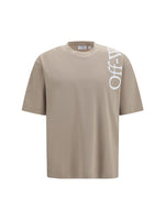 Beige Crew Neck T-Shirt 1
