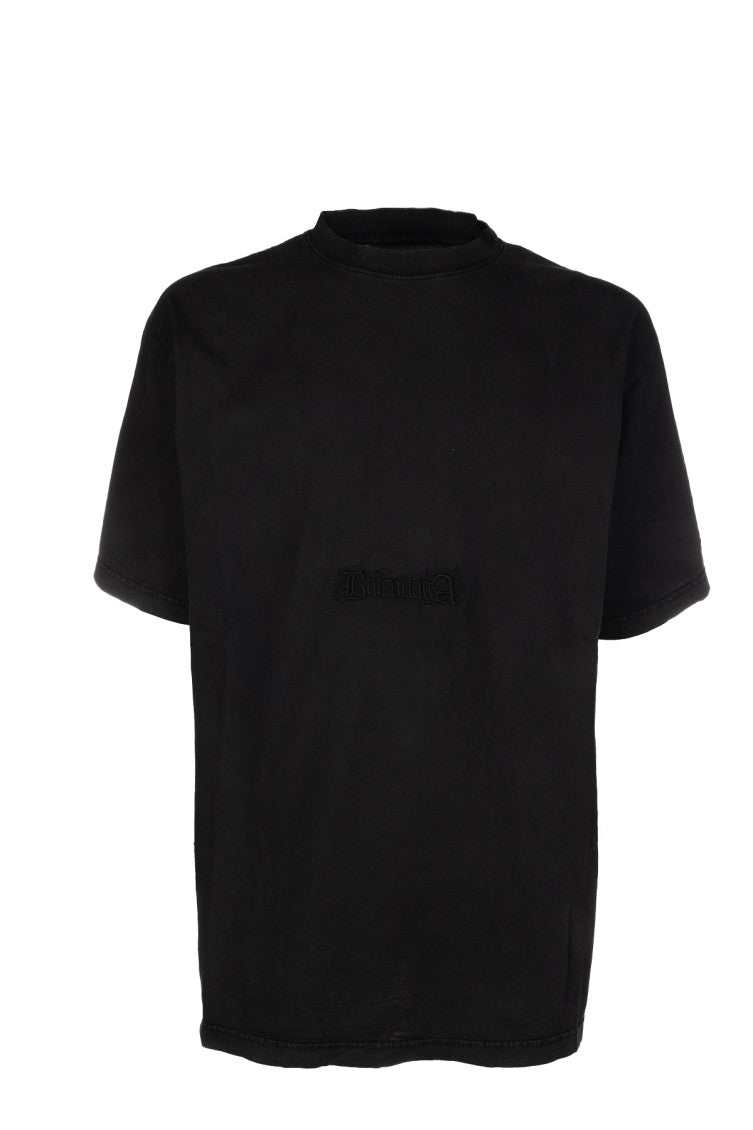 Black Logo Crew Neck T-Shirt 1