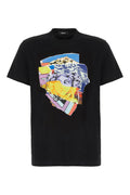 Black Graphic Crew Neck T-Shirt 1