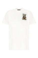 White Crew Neck Logo T-Shirt 1