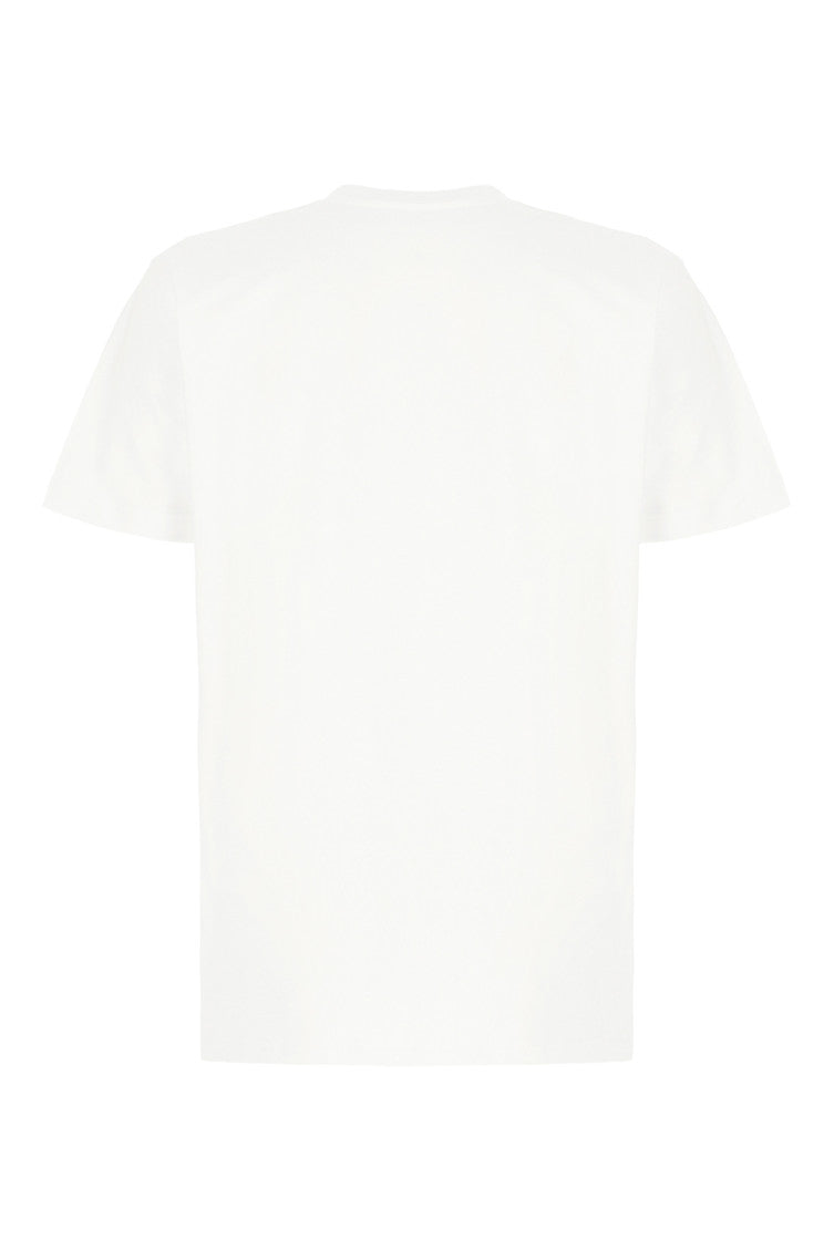 White Crew Neck Logo T-Shirt 2