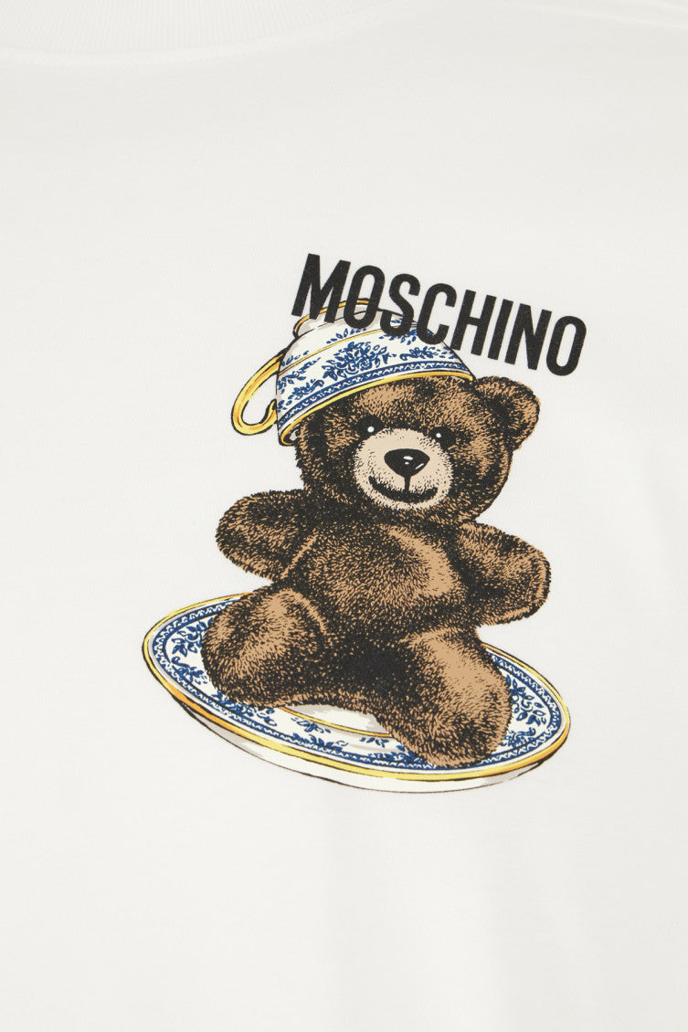 White Crew Neck Logo T-Shirt 3