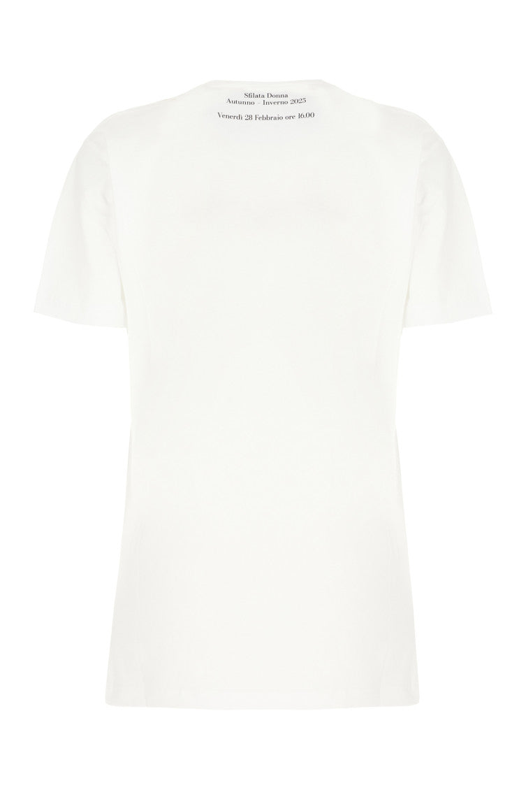 White Logo Crew Neck T-Shirt 2