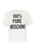 White Graphic Round Neck Top 1