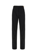 Black Tailored Flat Front Pants 1