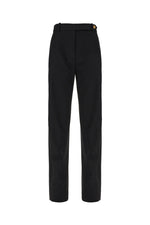 Black Tailored Flat Front Pants 1