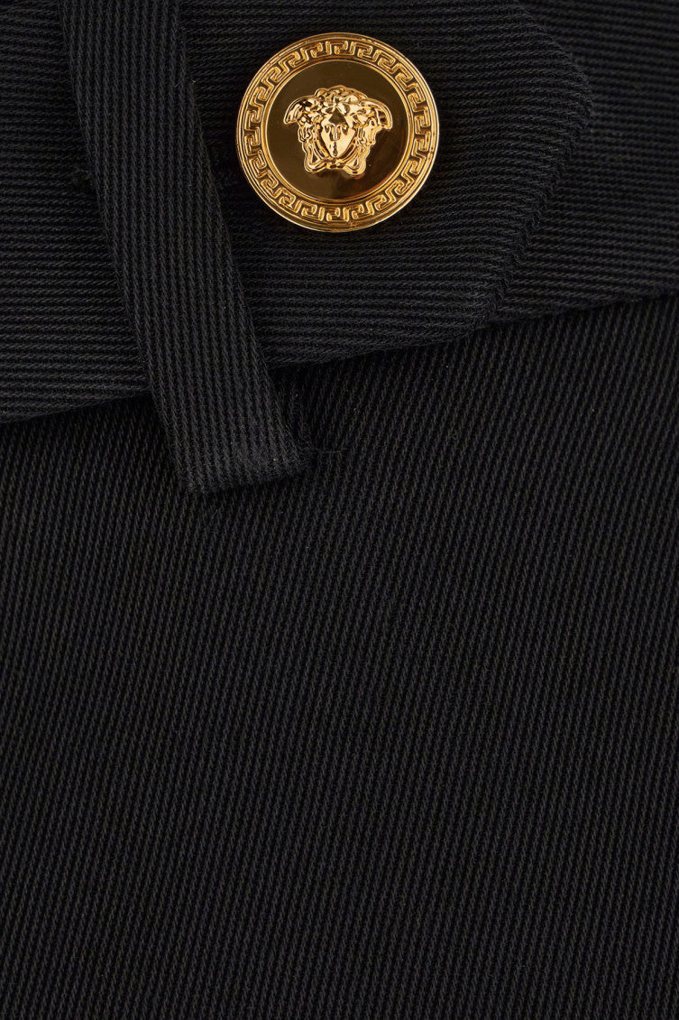 Black Tailored Flat Front Pants 3