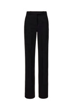 Black Straight Flat Front Pants 1