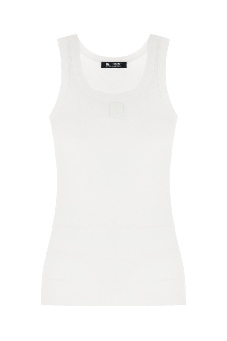 White Solid Round Neck Top 1