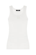 White Solid Round Neck Top 1