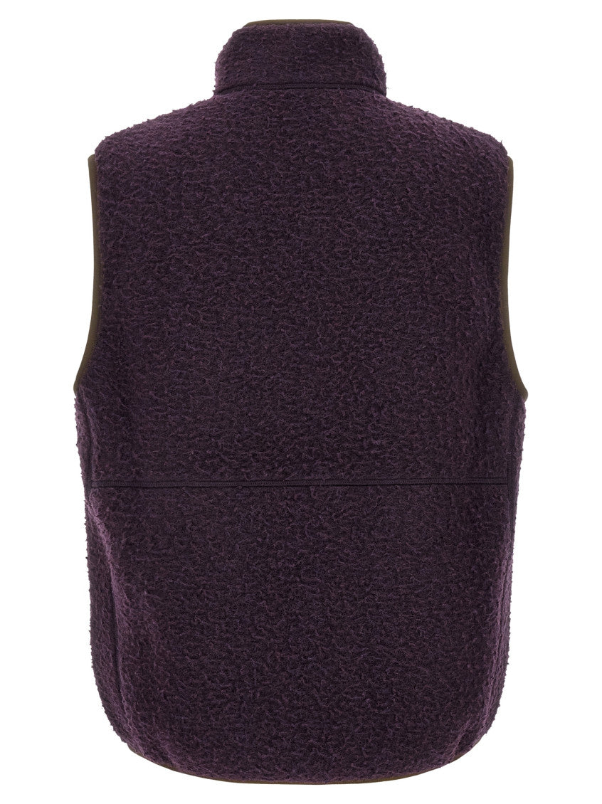 Purple Textured Logo Vest 2