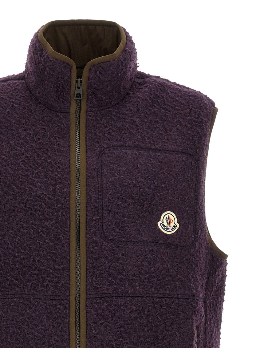 Purple Textured Logo Vest 3