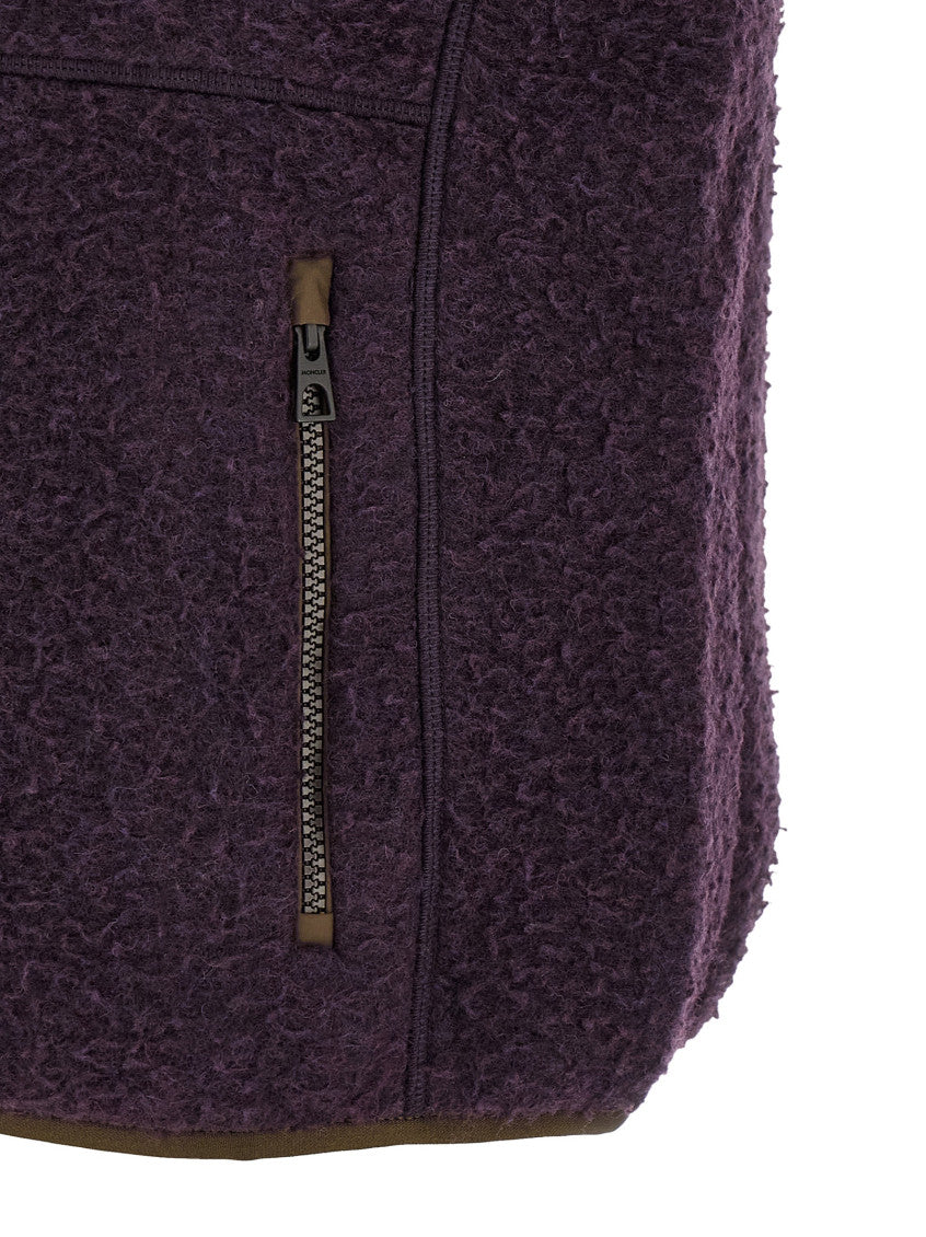 Purple Textured Logo Vest 4