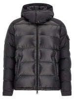 Black Quilted Hooded Jacket 1