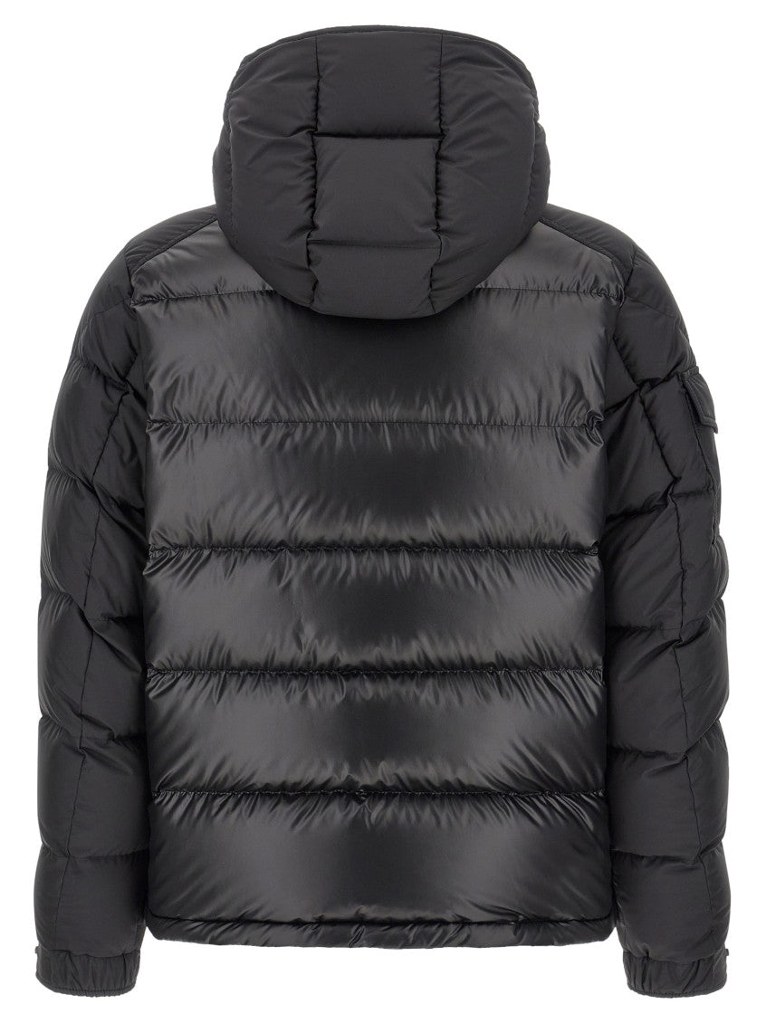Black Quilted Hooded Jacket 3