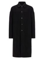 Black Wool Trench Coat 1