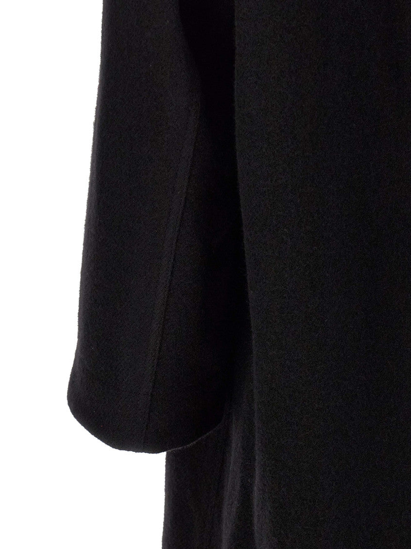 Black Wool Trench Coat 4