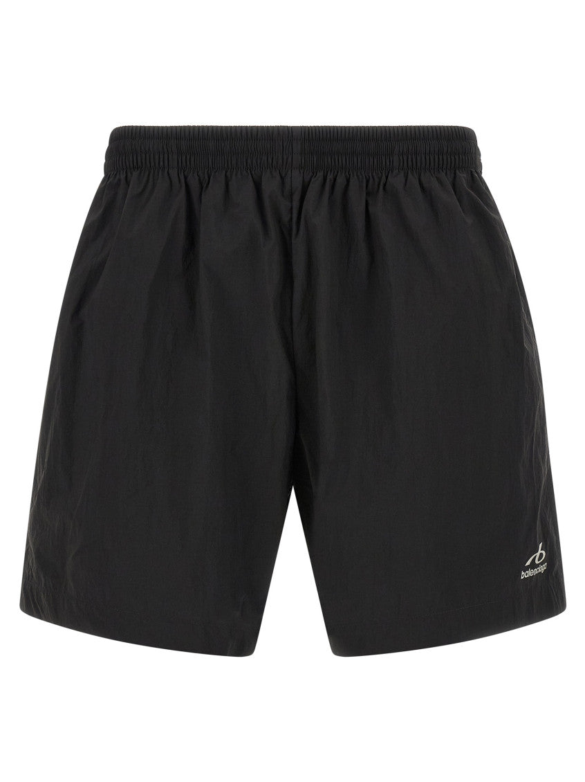 Black Logo Swim Shorts 1