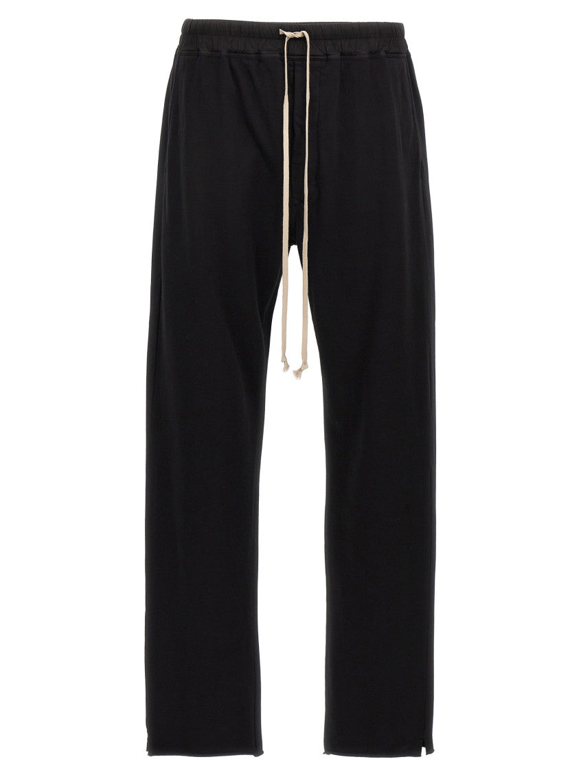 Black Straight Drawstring Pants 1