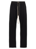 Black Straight Drawstring Pants 1