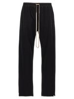 Black Straight Drawstring Pants 1