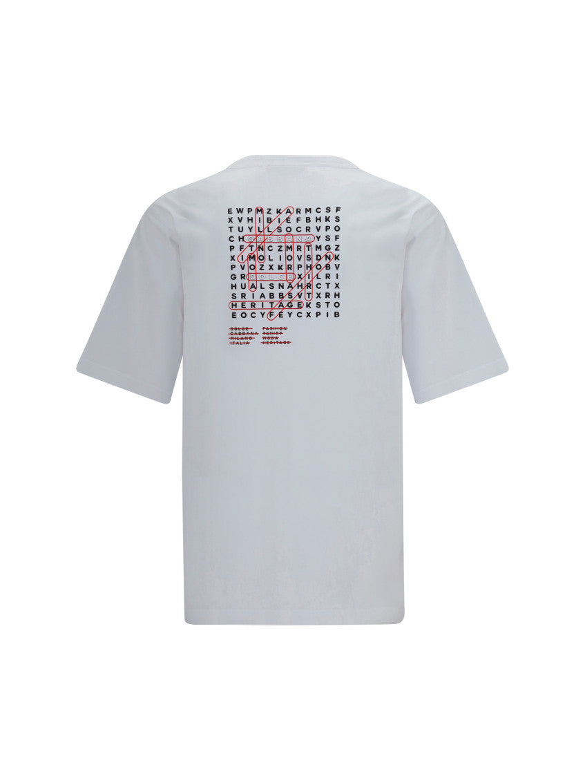 White Crew Neck T-Shirt 2