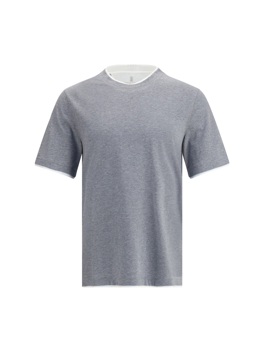 Heather Grey Crew Neck T-Shirt 1