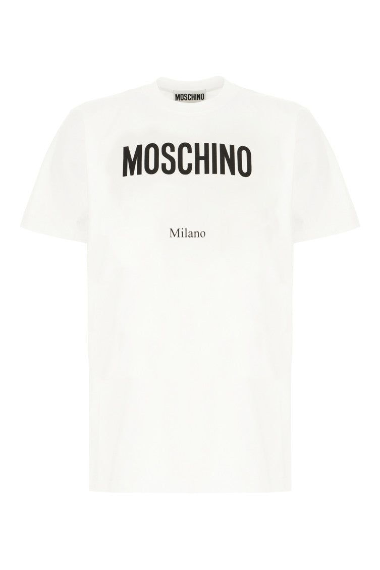 White Logo Crew Neck T-Shirt 1
