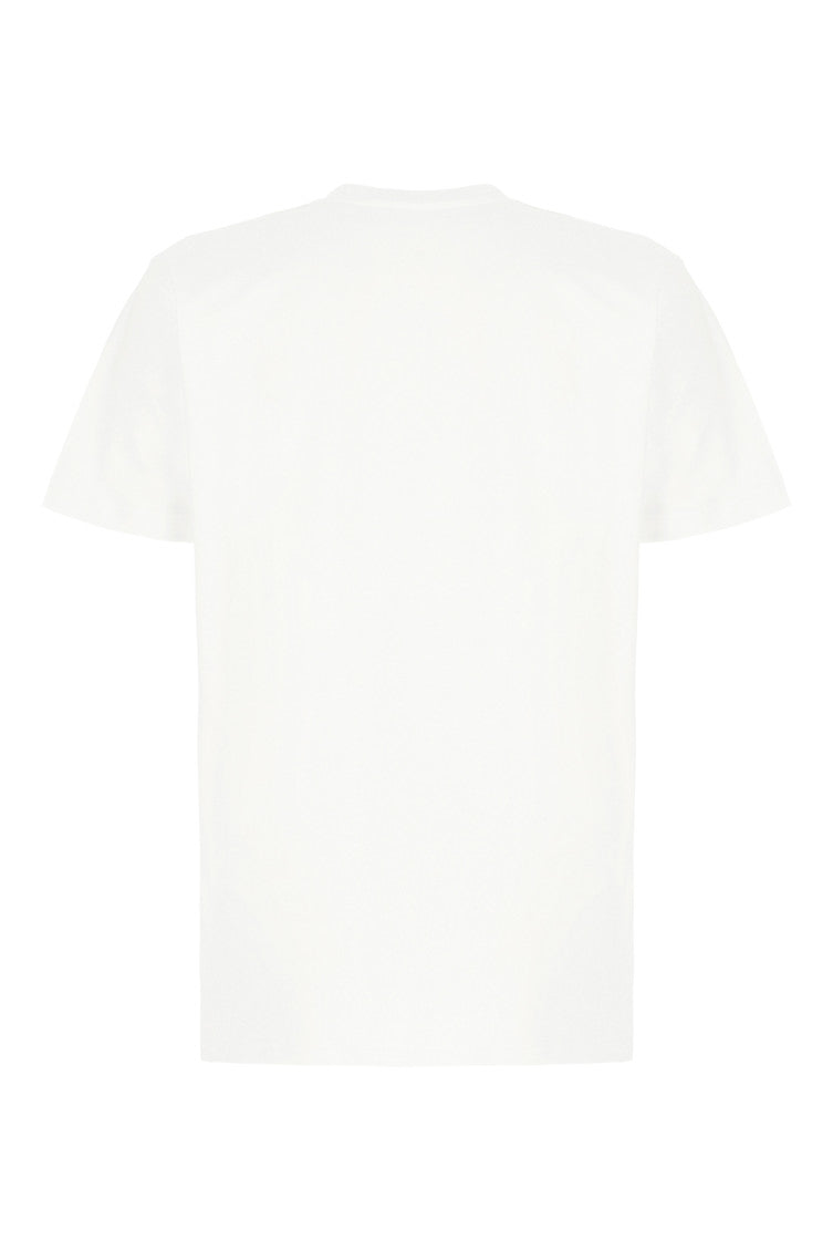 White Logo Crew Neck T-Shirt 2