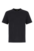 Black Solid Crew Neck T-Shirt 1