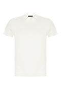 White Solid Crew Neck T-Shirt 1