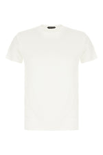 White Solid Crew Neck T-Shirt 1