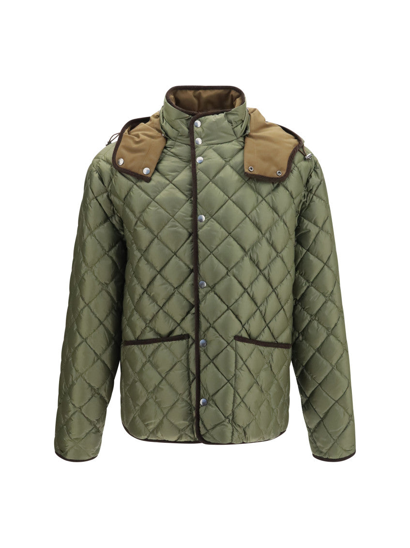 Olive Reversible Down Jacket 1
